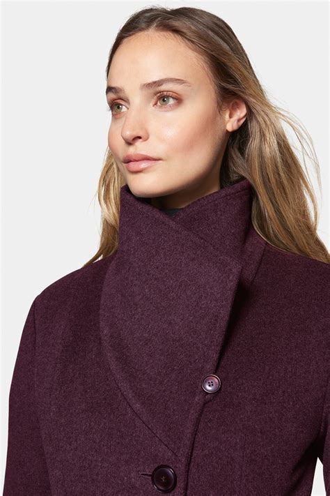 City Coat, Burgundy – Norwegian Wool