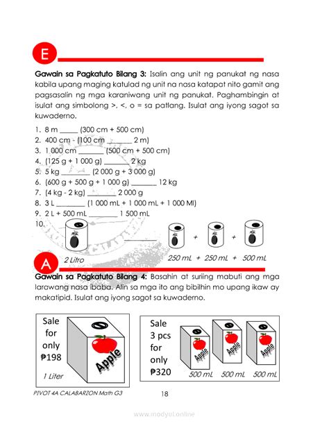 Image result for Grade 3 Math Module 4 Lesson 4