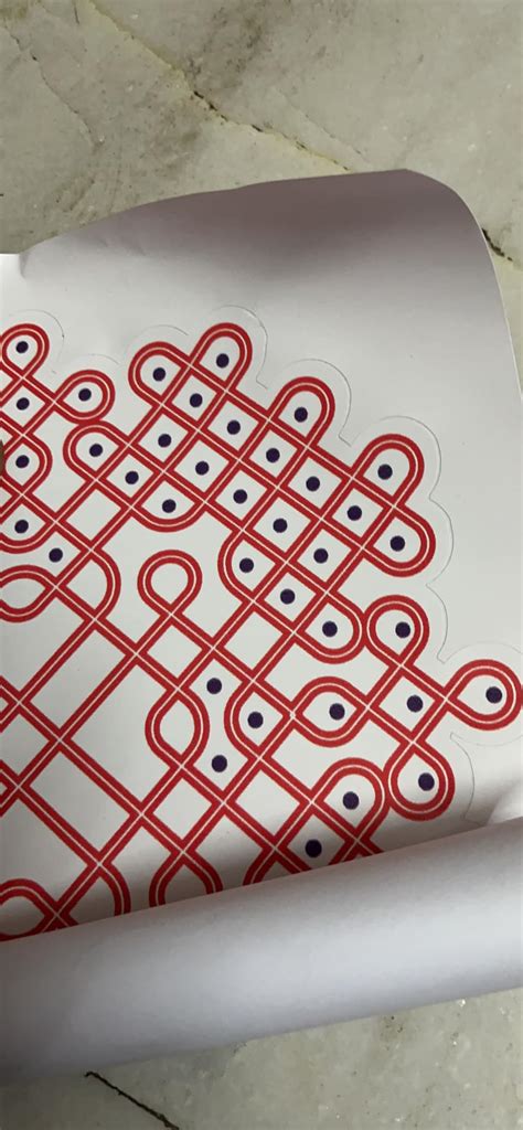 Buy woopme® Beautiful Art Diwali Festival Rangoli Floor Sticker Home ...