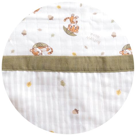 Twingle 100% Organic Muslin Cozy Roars Baby Bedding Set-Pack of 5 ...