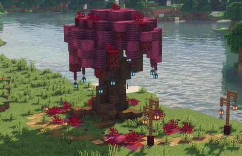 Image result for Minecraft Nether Tree Design