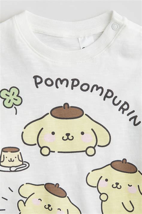 Print-motif T-shirt - White/Pompompurin - Kids | H&M IN
