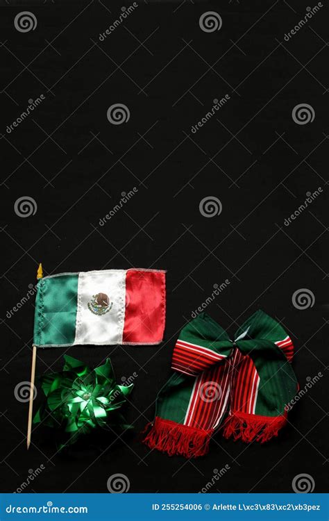 Flag of Mexico One of the Mexican National Symbols with the Colors ...