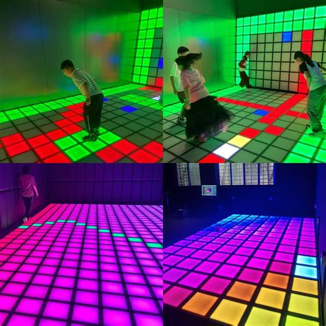 Internet Super Hot Indoor Interactive Game LED Light Jumping Grid LED ...