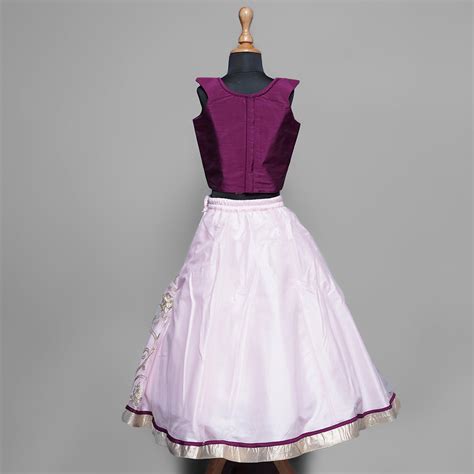 Buy Wine Girls Lehenga Choli – Mumkins