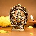 Buy Ekhasa 100% Pure Brass Ganesha Idol (Size: 8.7 cm) | Pital Ganesh ...