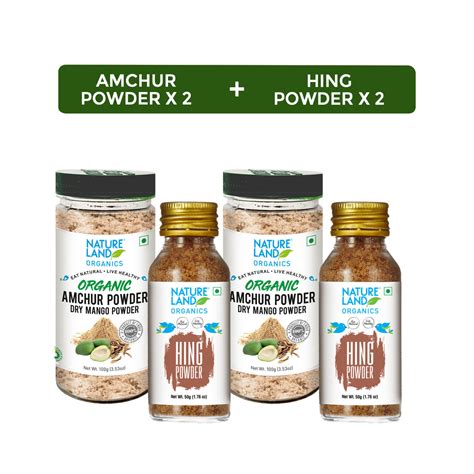 Organic Amchur Powder 100 Gm+Organic Hing Powder 50 Gm(Pack of 2 ...