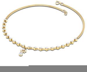 CaratLane JL00061-YGP900 Yellow Gold Precious Necklace Price in India ...
