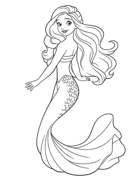 Coloring Pages Mermaid