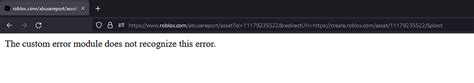 Image result for The Custom Error Module Does Not Recognize This Error