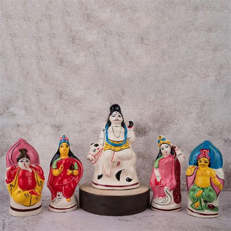 Mojilpur God Dolls – Handcrafted Clay Art of Bengal – The Bengal Store