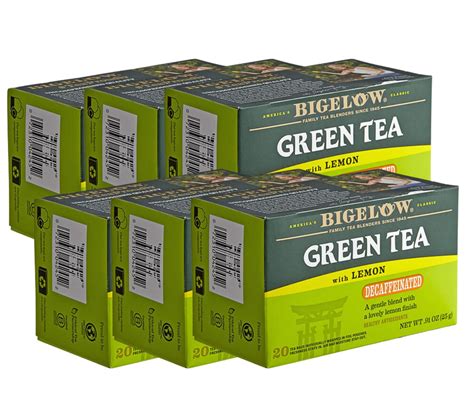 Bigelow Decaffeinated Delight Green Tea with Lemon - 20/Box (6/Case)