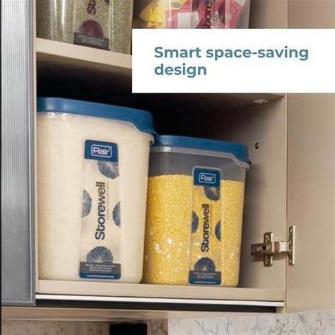 AM3654 Flair Plastic Storewell Square Containers 2400x6000x8000ml -3pc ...