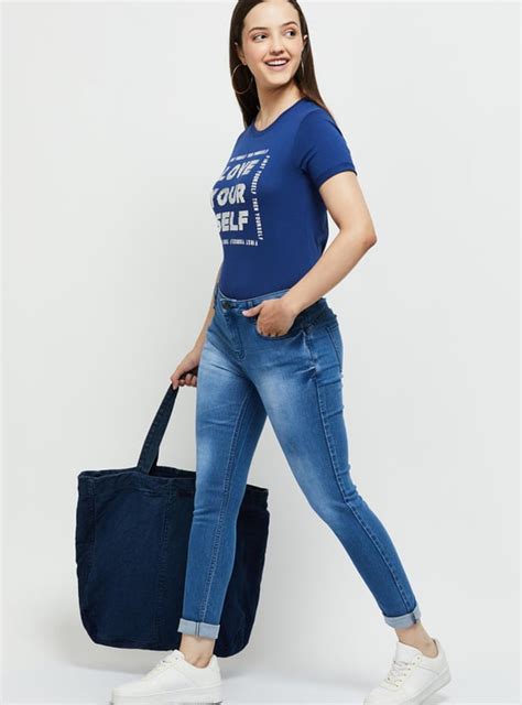 Buy Women Washed Skinny Fit Jeans Online at just Rs. 1199.0 ...