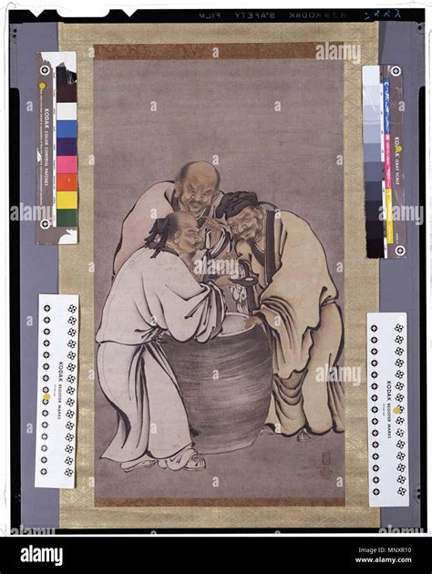 . English: The Three Vinegar Tasters, 16th-century Japanese painting by ...