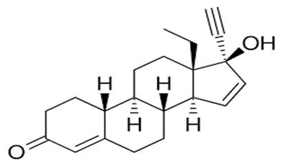 Fig. 2: Chemical structure of gestodene