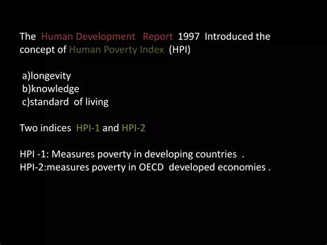 Human poverty index | PPTX