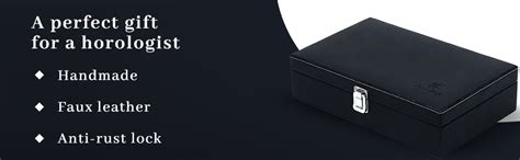 Buy Hard Craft Watch Organiser Box Collection Case Holder | 10 Slots PU ...