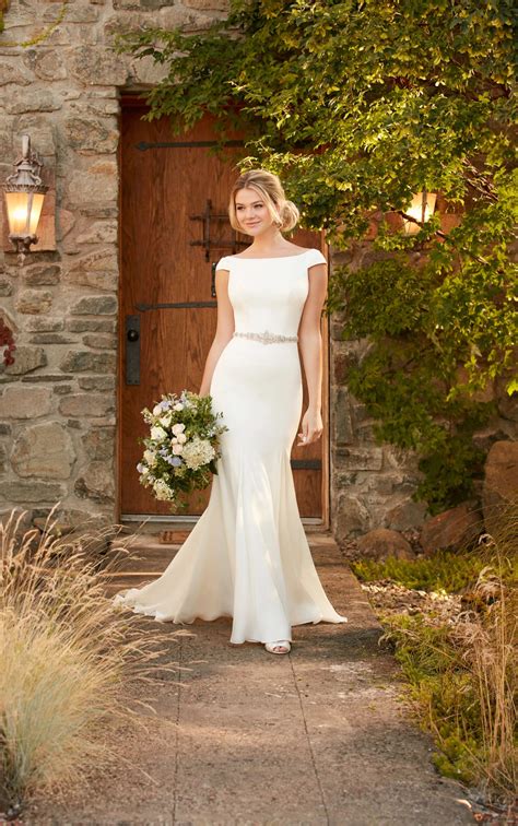 Vintage boat neck wedding dress 60 photos - Astyledwedding.com