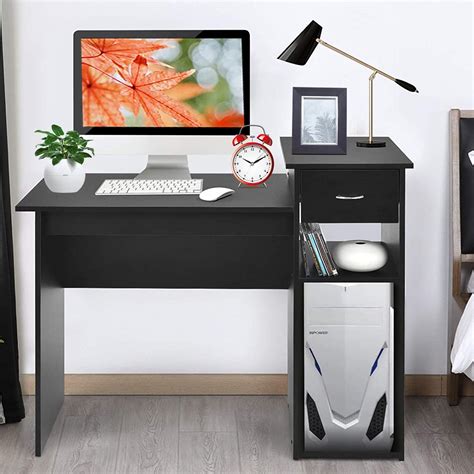 Small Computer Desk with Drawers 的图像结果