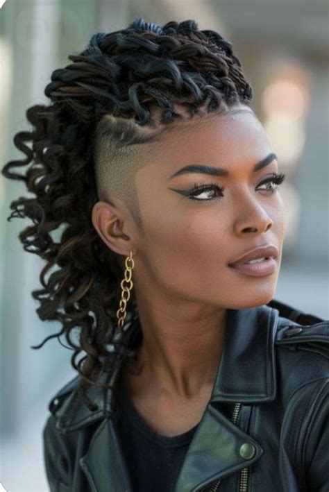 Pin by Selina Stinson on Hair | Shaved side hairstyles, Faux locs ...