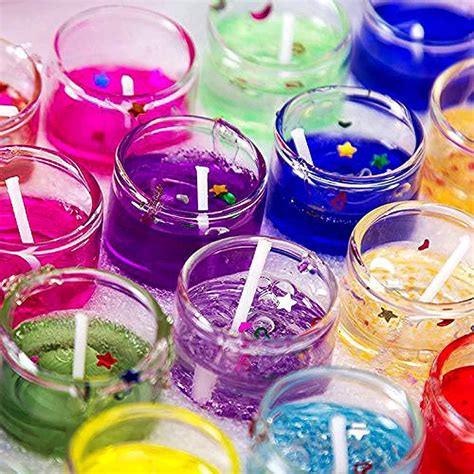 BB BACKBENCHERS Colourful Gel Wax Tea Candles for Diwali and Navratri ...