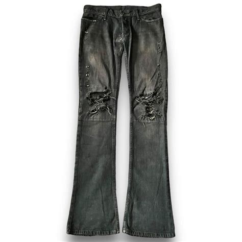 【目立った傷や汚れなし】If Six Was Nine Archive MUD MAX Damaged Black Denim アーカイブ ...