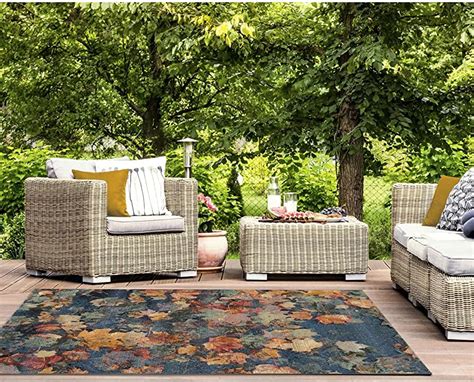 オンラインショップ沙羅の樹特別価格Liora Manne Indoor Outdoor Rug, 5'3" x 7'6", Multi好評販売 ...