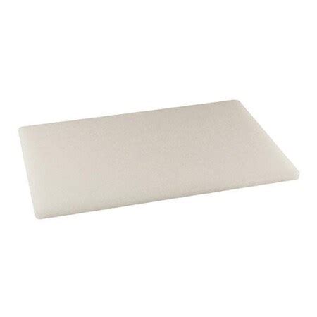Winco 12 in x 18 in x 1/2 in White Cutting Board CBWT-1218 | Zoro