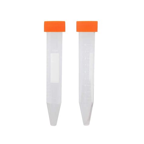 100 PCS 10ml/3.5oz Sterile Centrifuge Tubes, Saim Plastic Tapered ...
