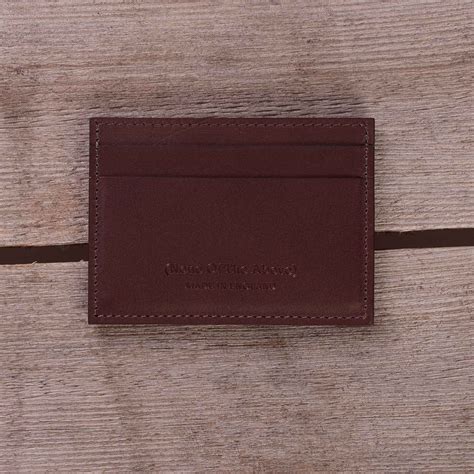 None of the Above | Leather Card Holder | Bordeaux