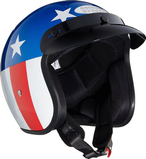 Studds Jetstar Classic D1 Captain America (Blue, M) : Amazon.in: Car ...