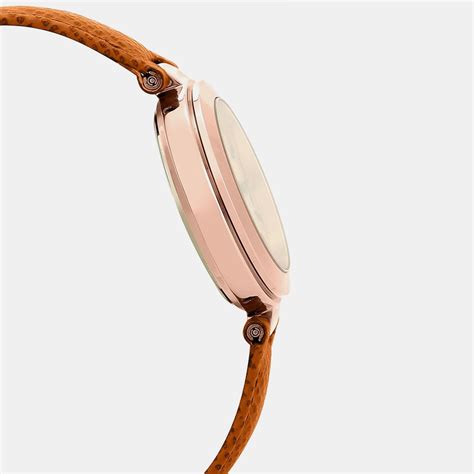 Casio Sheen Women Rose Gold Chronograph Leather Watch SX216 – Just In Time