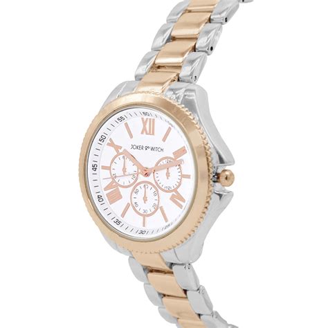 Shop Joker & Witch Rose gold & Silver Watch For Women Online