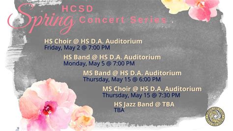 2025 Spring Concert Series, Hayward Community School District, 2 May ...