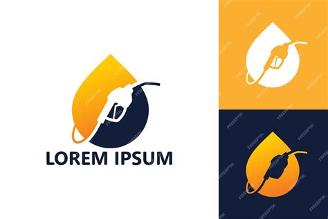 Premium Vector | Gas station logo template design vector