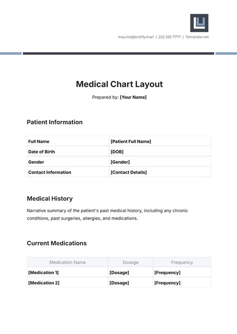 Free Medical Chart Templates, Editable and Printable