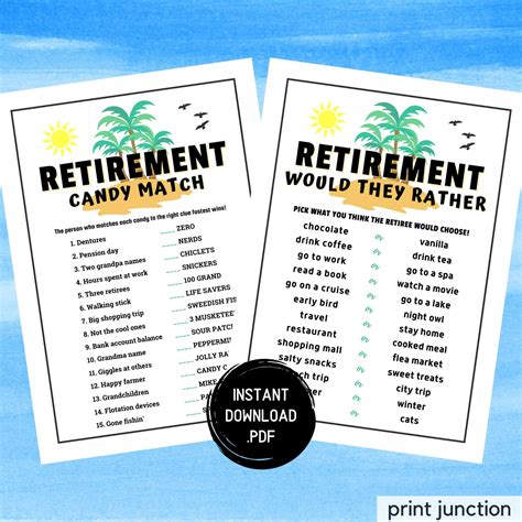 Retirement Party Games
