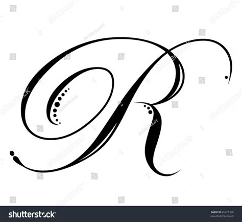 Capital R Cursive