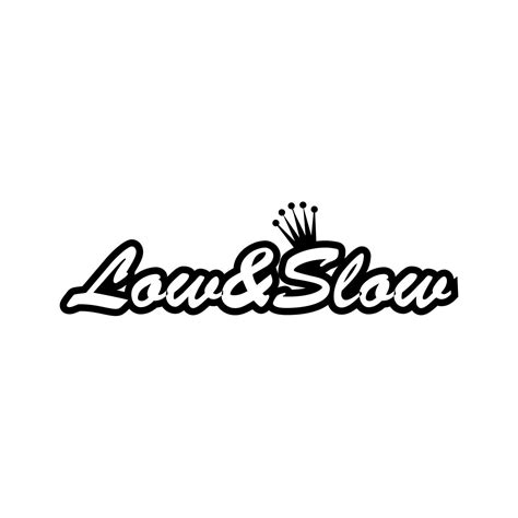 Low & Slow Sticker Decal Die Cut - Self Adhesive Vinyl - Weatherproof ...