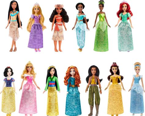 Amazon.com: Mattel Disney Princess Toys, Fashion Doll Gift Set with 13 ...