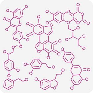 IVANA'S Chemical Structure Stencil for Painting 11.8x11.8inch Reusable ...