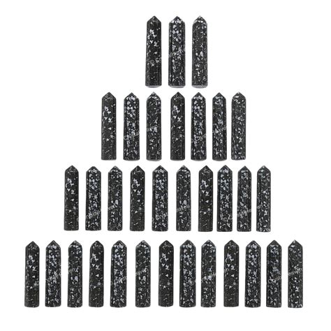 Black and White Tourmaline Pencil Points - Premium Crystal Pencil Points