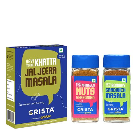 CRISTA Snack Time Seasonings & Flavours Combo Pack | Nuts Seasoning x 1 ...