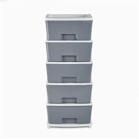 Buy Omnia Oban Polypropylene 5-Tier Drawers from Home Centre at just ...
