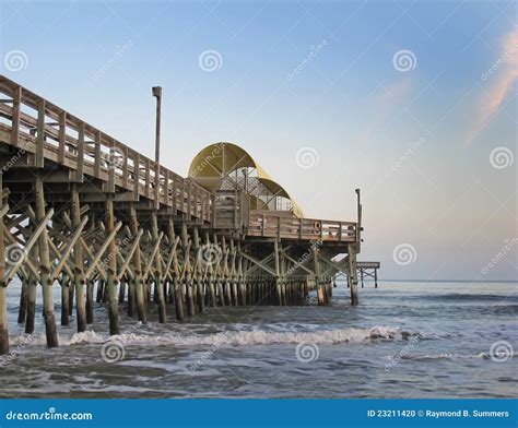 Apache Pier, Myrtle Beach, South Carolina Stock Photo - Image of wood ...