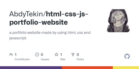 HTML CSS JS Portfolio Website 的图像结果