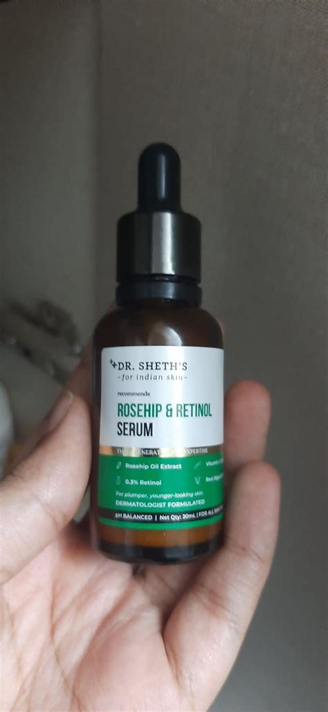 Dr. Sheth's Rosehip & Retinol Serum with Rosehip Oil Extract and 0.3% ...