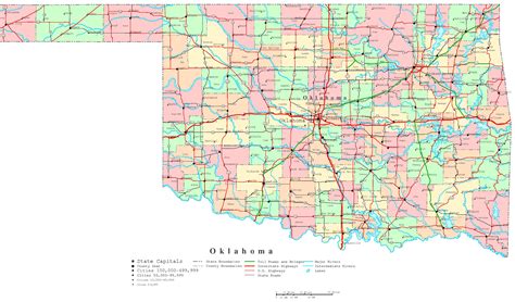 Oklahoma County Map Printable