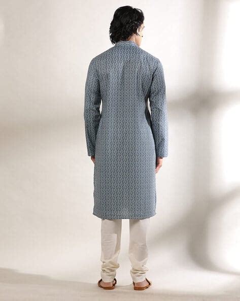 Buy Blue Kurtas for Men by SAMAV Online | Ajio.com